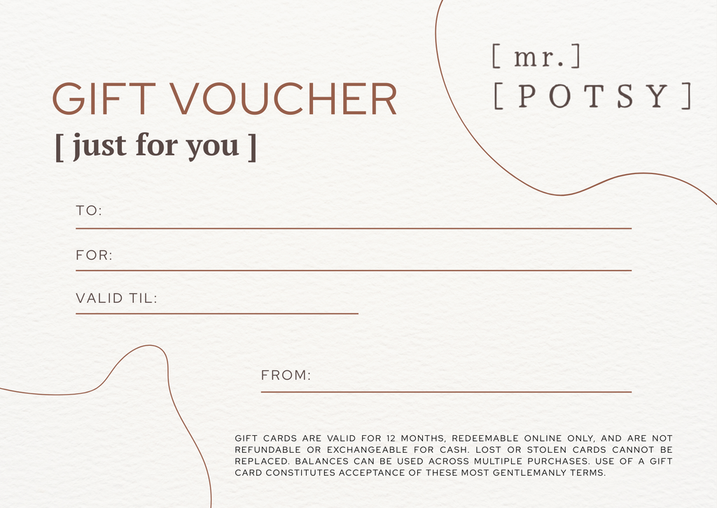 Mr. Potsy Gift Card