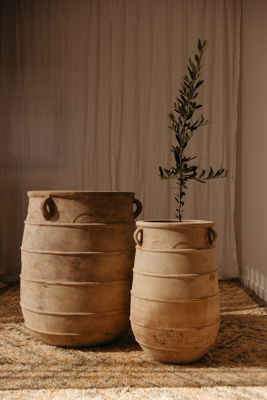 Antique Terracotta Apollo Urn