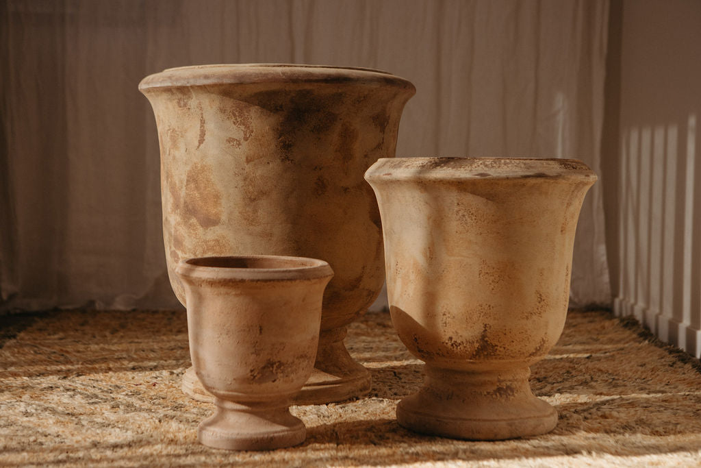 Antique Terracotta Bordeaux Anduze Urn