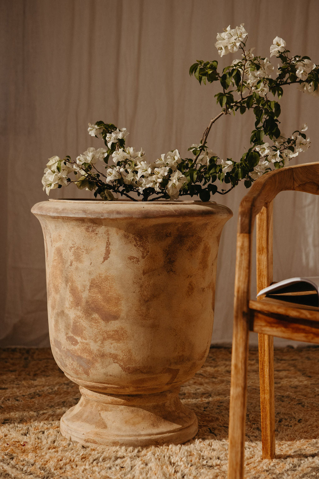 Antique Terracotta Bordeaux Anduze Urn