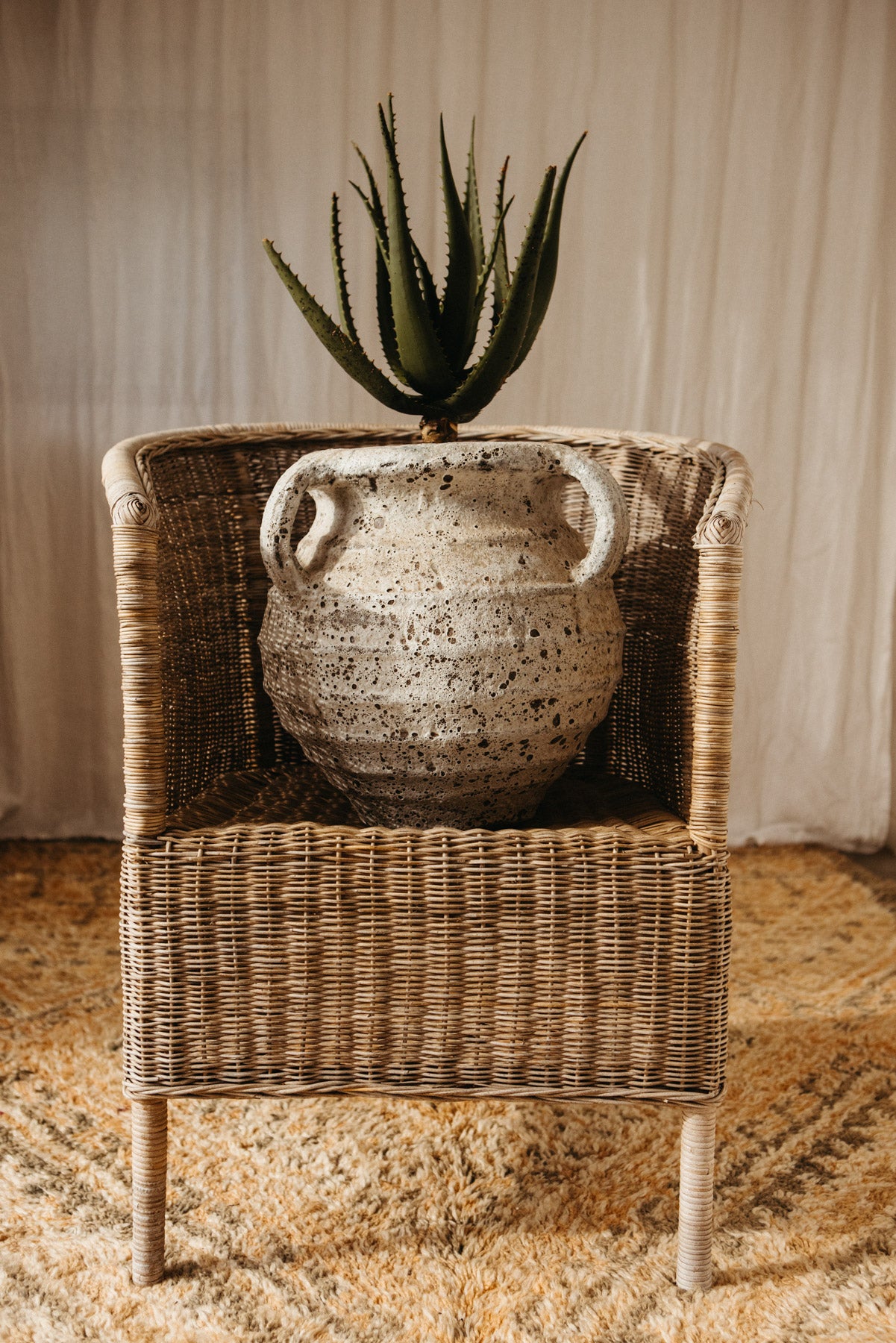 Ancient Bee Urn - White