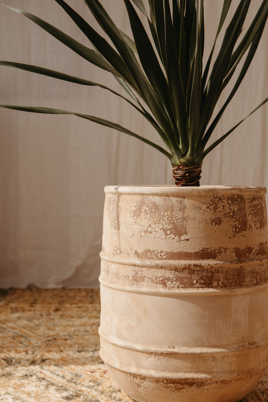 Antique Terracotta Horseshoe Pots